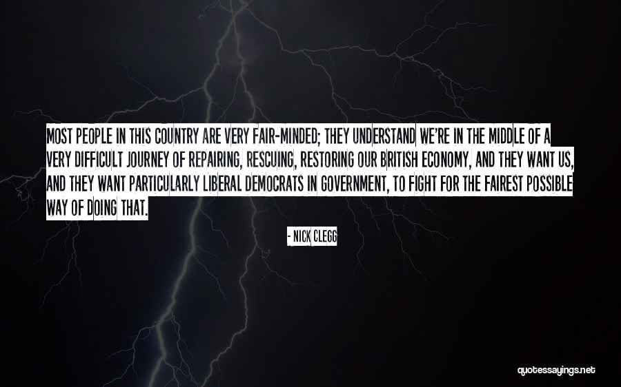 Rescuing People Quotes By Nick Clegg
