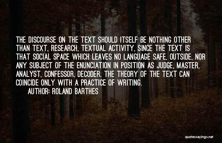 Research Analyst Quotes By Roland Barthes