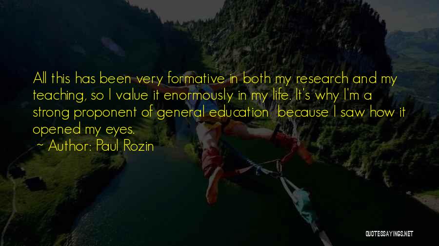 Research And Teaching Quotes By Paul Rozin