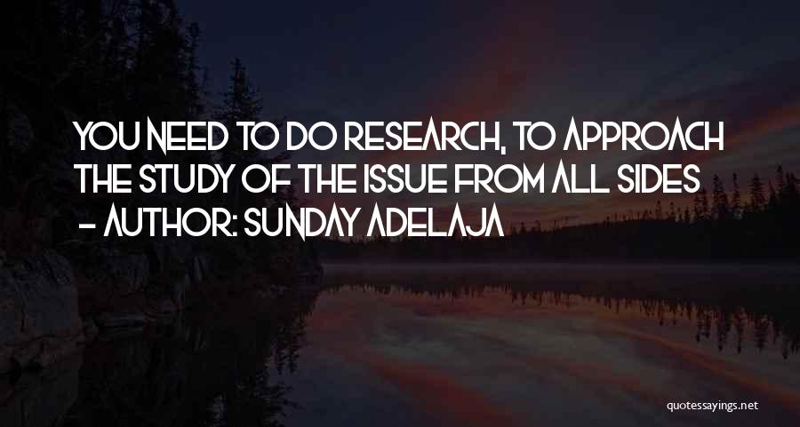 Research Findings Quotes By Sunday Adelaja