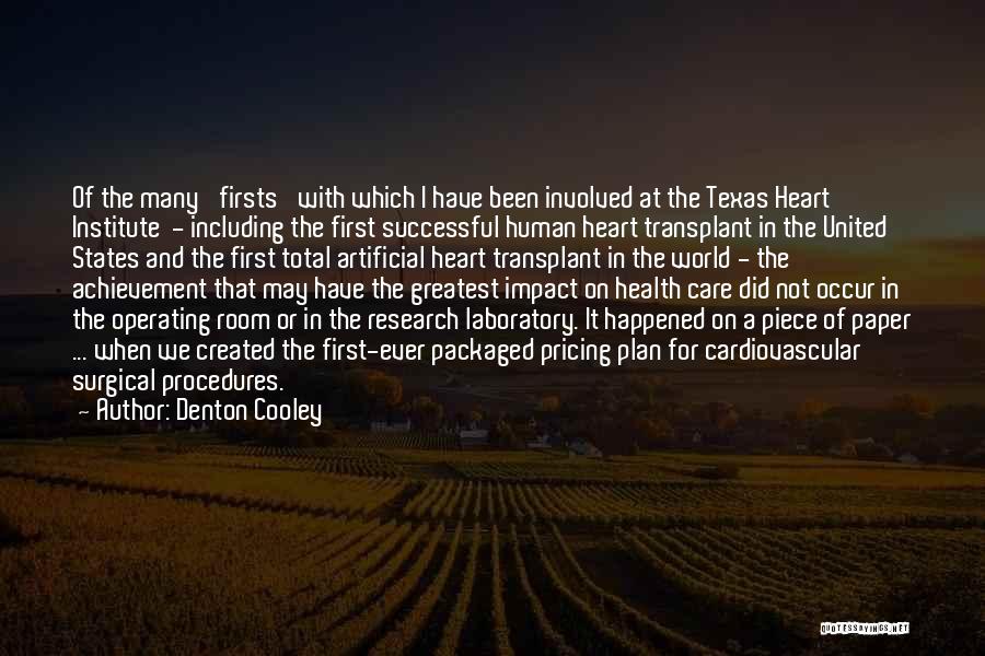Research Paper And Quotes By Denton Cooley