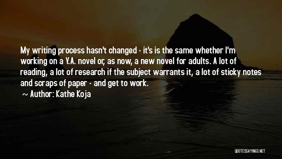 Research Paper And Quotes By Kathe Koja