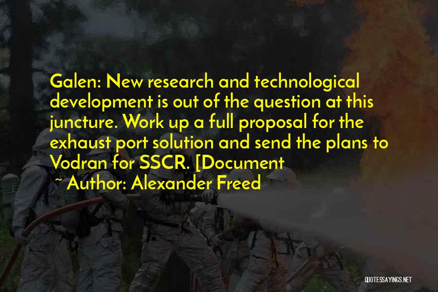 Research Proposal Quotes By Alexander Freed