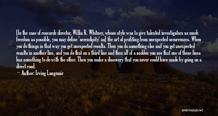 Research Science Quotes By Irving Langmuir