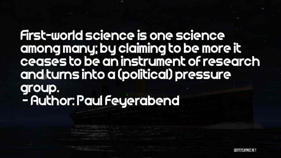 Research Science Quotes By Paul Feyerabend