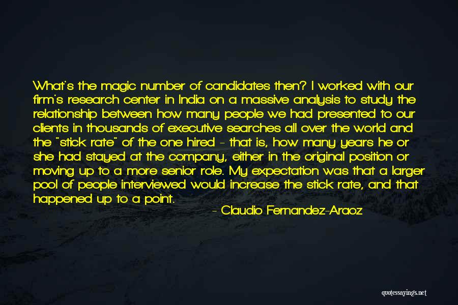Research Study Quotes By Claudio Fernandez-Araoz Research Study Quotes By Claudio Fernandez-Araoz