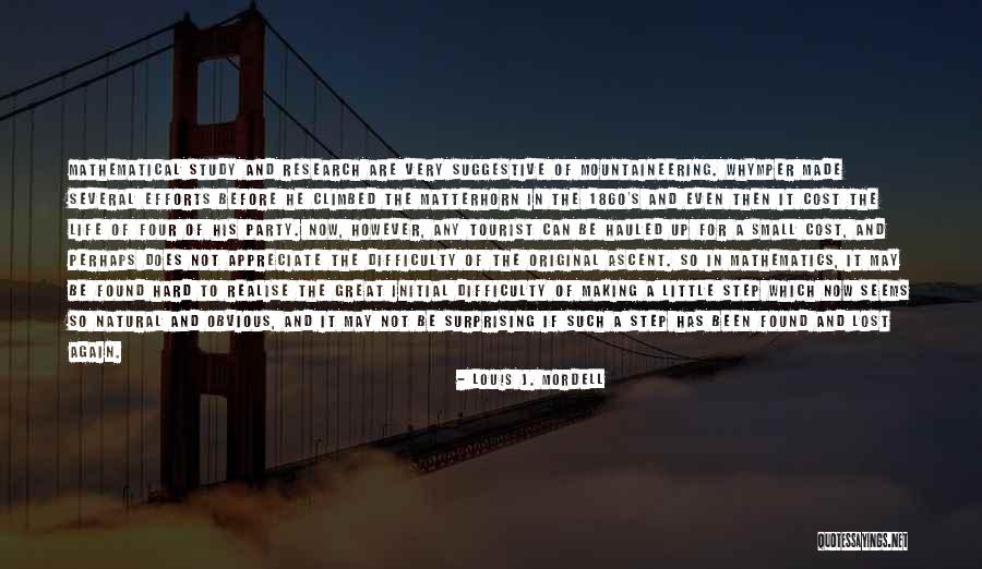 Research Study Quotes By Louis J. Mordell Research Study Quotes By Louis J. Mordell