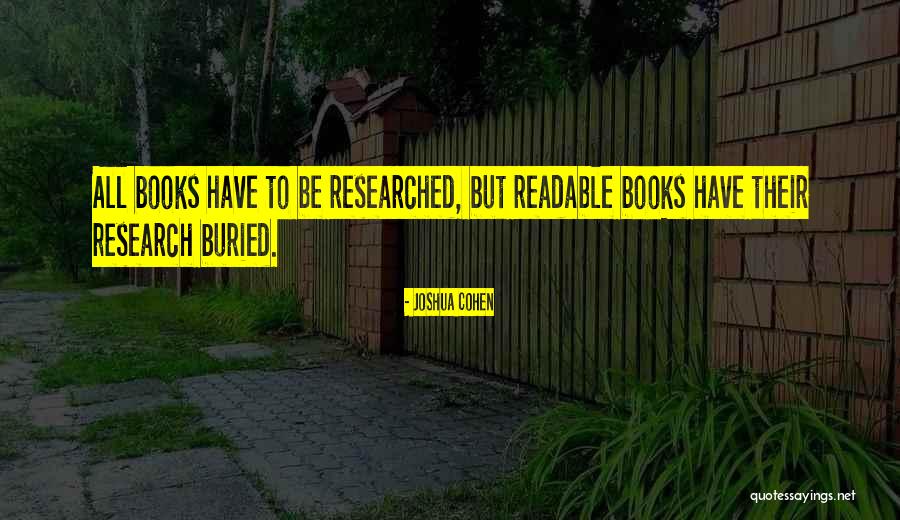Researched Quotes By Joshua Cohen