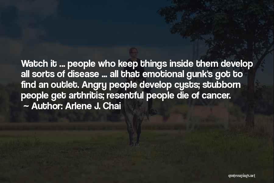 Resentful Quotes By Arlene J. Chai