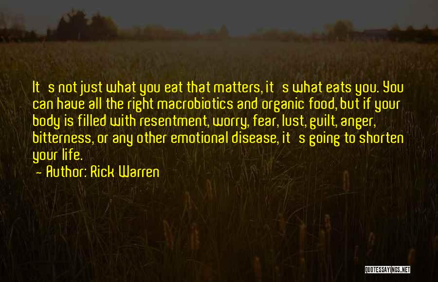 Resentment And Bitterness Quotes By Rick Warren