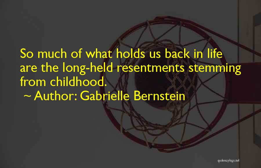 Resentments Quotes By Gabrielle Bernstein