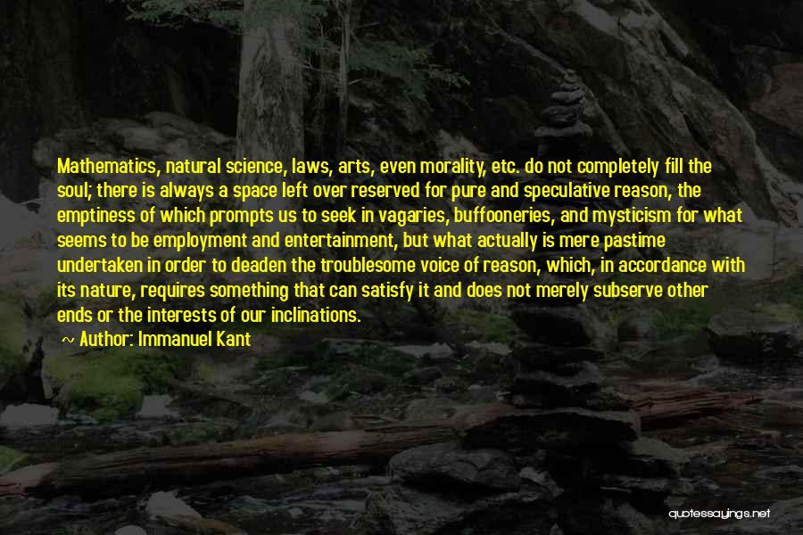 Reserved Nature Quotes By Immanuel Kant