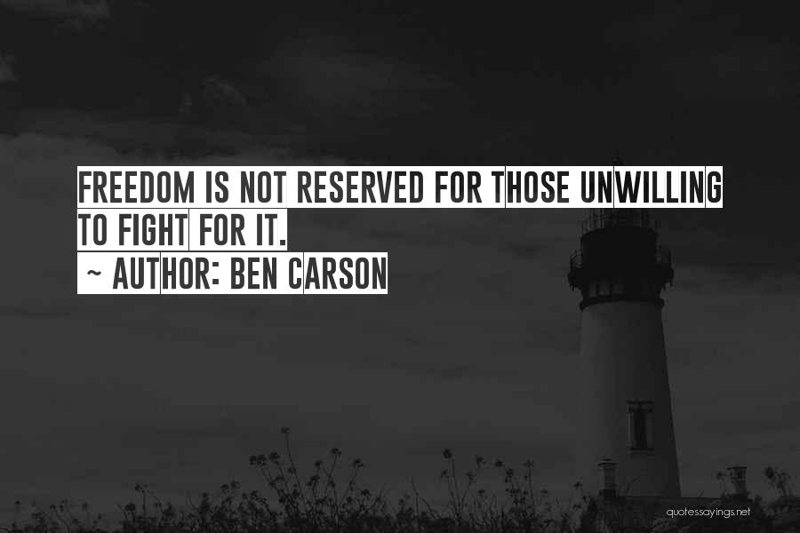 Reserved Quotes By Ben Carson