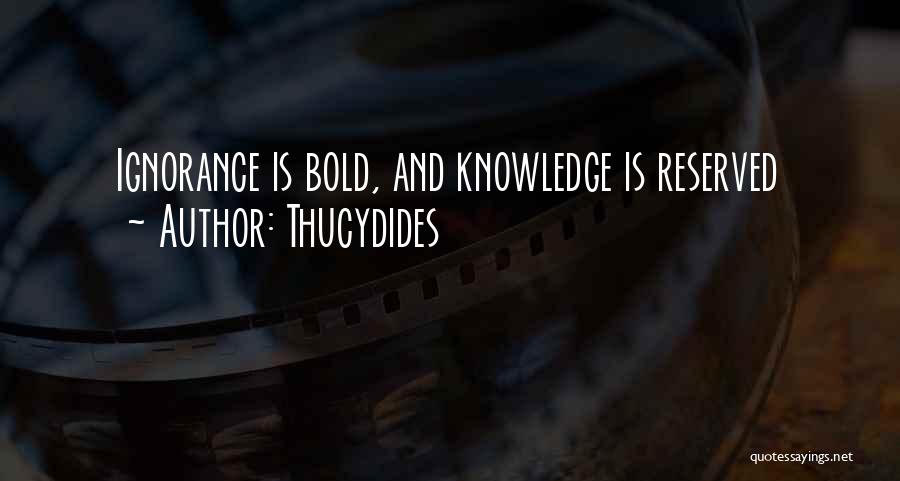 Reserved Quotes By Thucydides