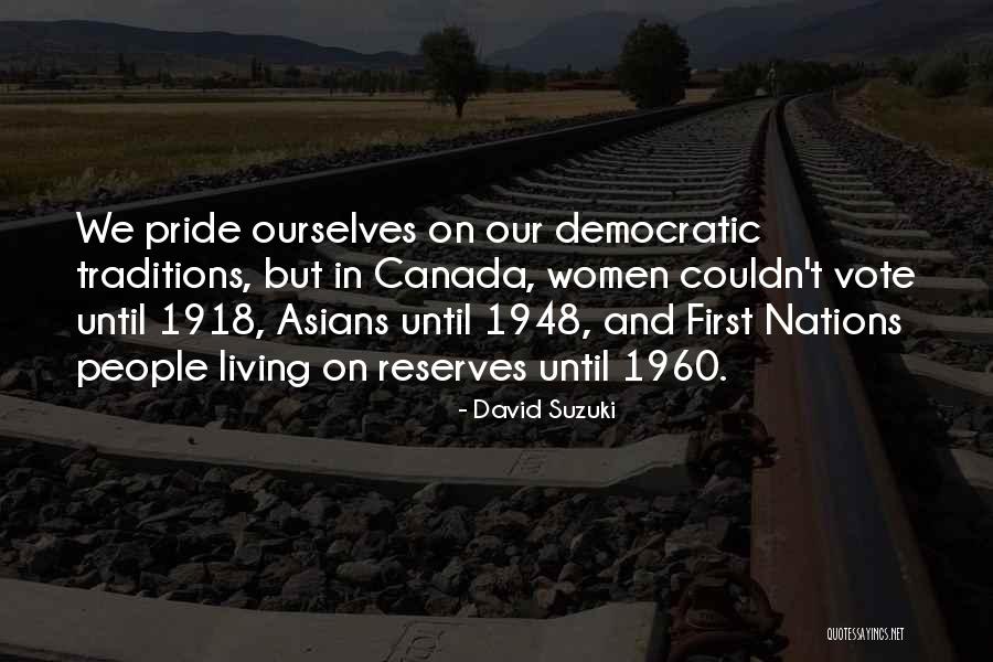 Reserves Quotes By David Suzuki