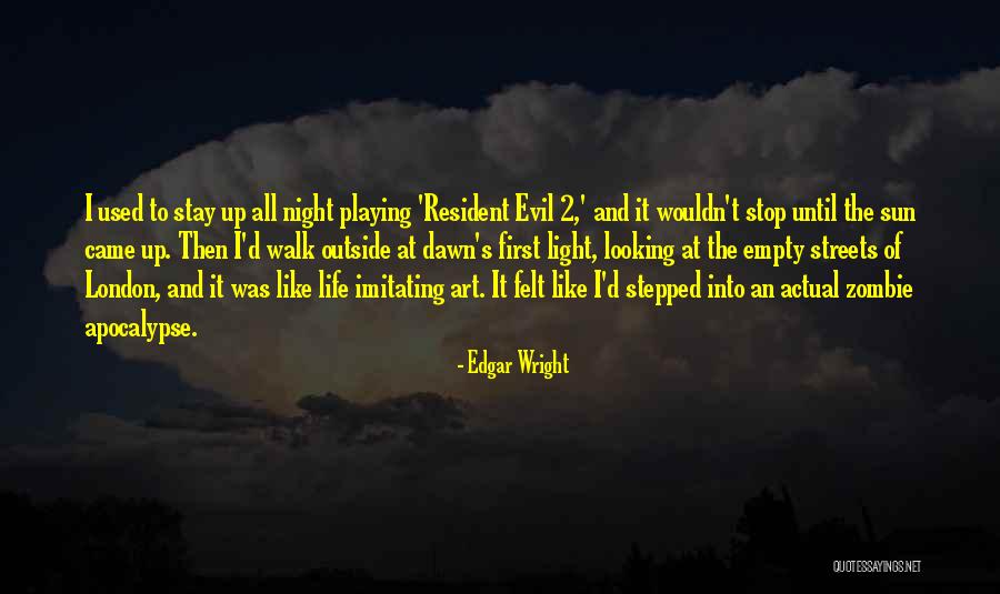 Resident Evil Quotes By Edgar Wright Resident Evil Quotes By Edgar Wright