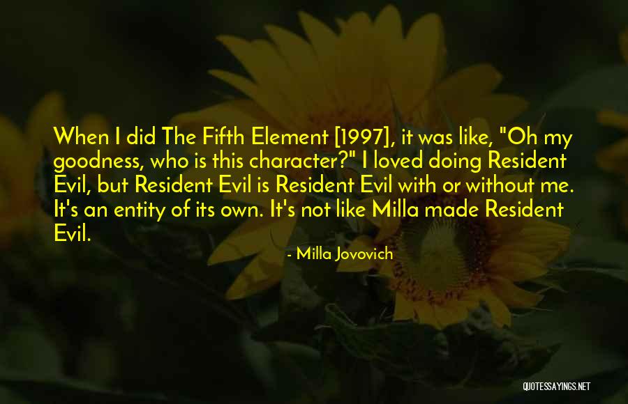 Resident Evil Quotes By Milla Jovovich Resident Evil Quotes By Milla Jovovich