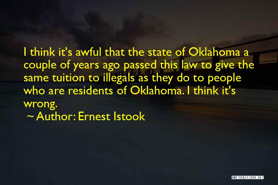 Residents Quotes By Ernest Istook