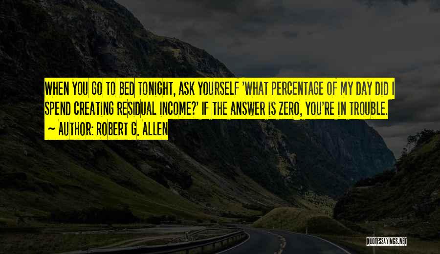 Residual Income Quotes By Robert G. Allen