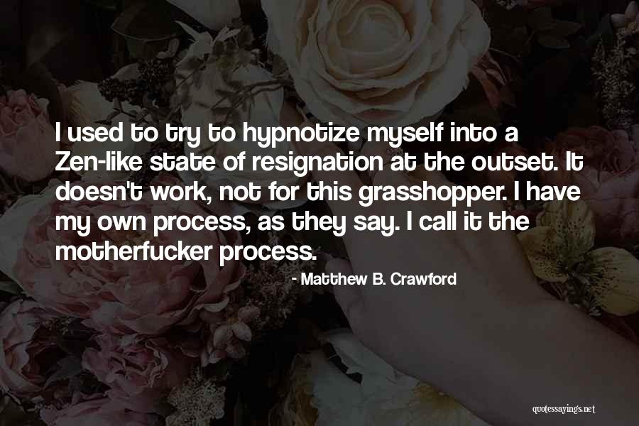 Resignation Quotes By Matthew B. Crawford Resignation Quotes By Matthew B. Crawford