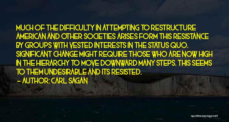 Resistance To Change Quotes By Carl Sagan