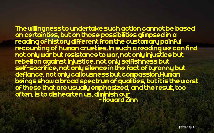 Resistance To Tyranny Quotes By Howard Zinn