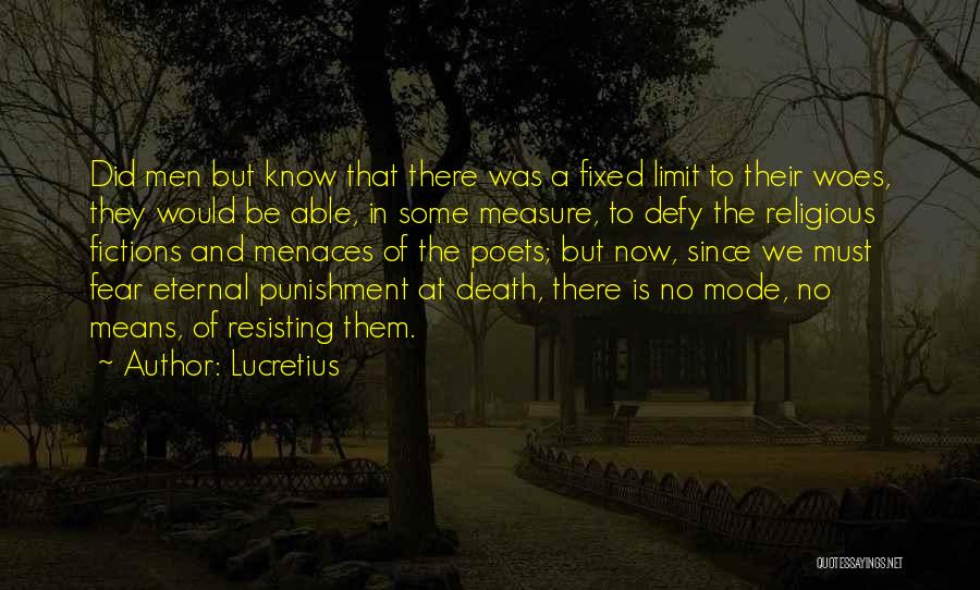 Resisting Death Quotes By Lucretius