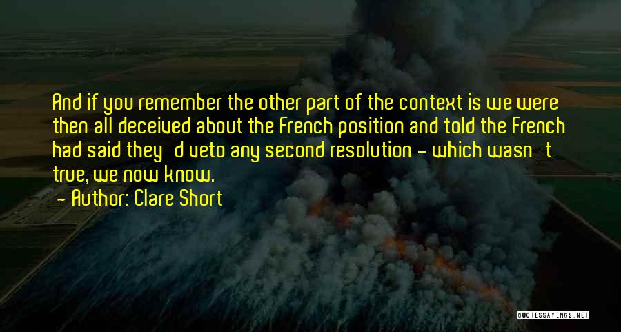 Resolution Quotes By Clare Short