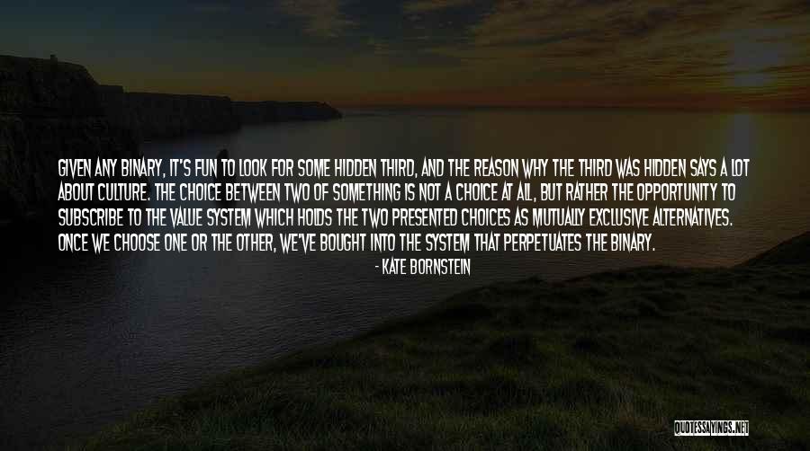 Resolvability Quotes By Kate Bornstein Resolvability Quotes By Kate Bornstein