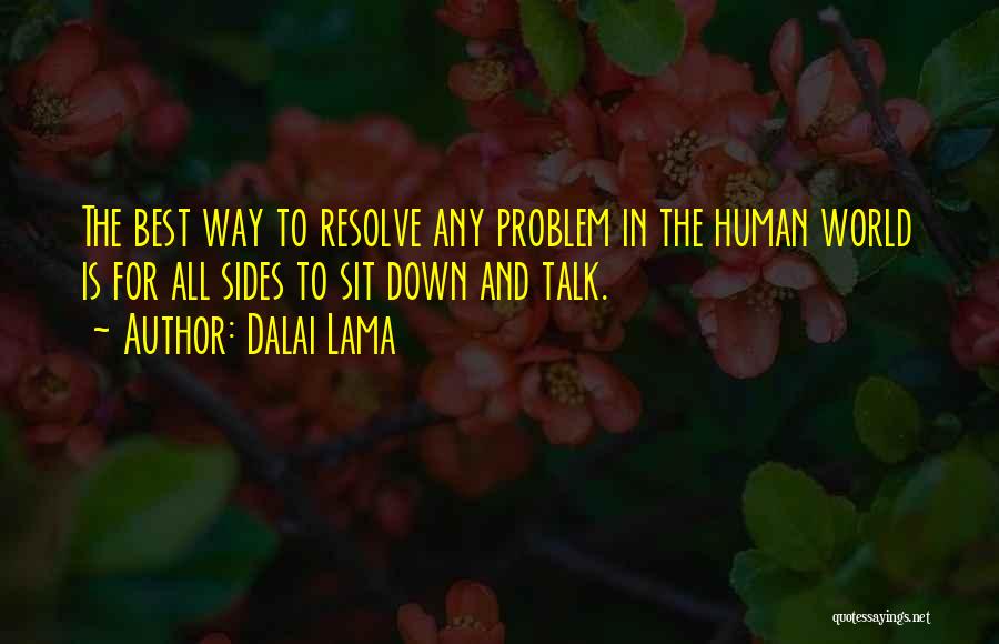 Resolve Problem Quotes By Dalai Lama