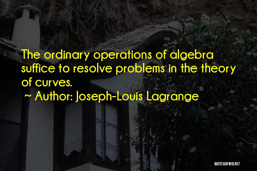 Resolve Problem Quotes By Joseph-Louis Lagrange