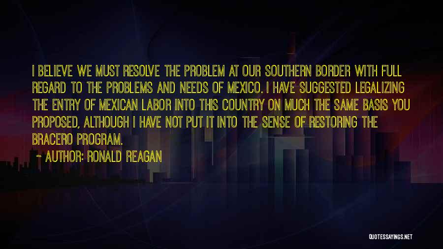 Resolve Problem Quotes By Ronald Reagan