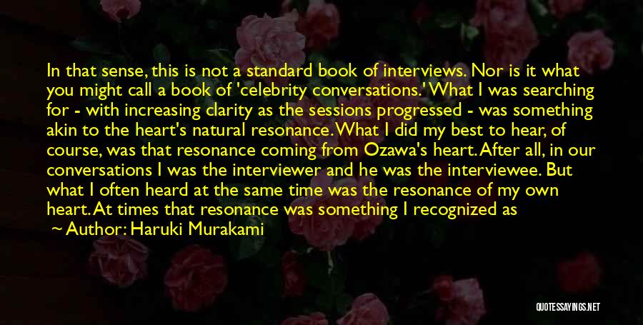 Resonance Quotes By Haruki Murakami