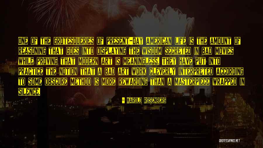Resortes Peliculas Quotes By Harold Rosenberg Resortes Peliculas Quotes By Harold Rosenberg