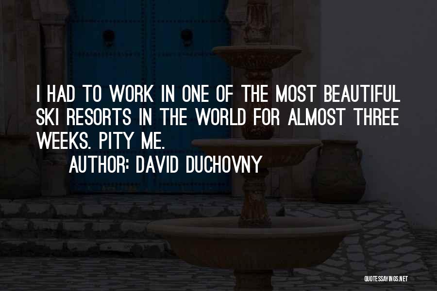 Resorts Quotes By David Duchovny