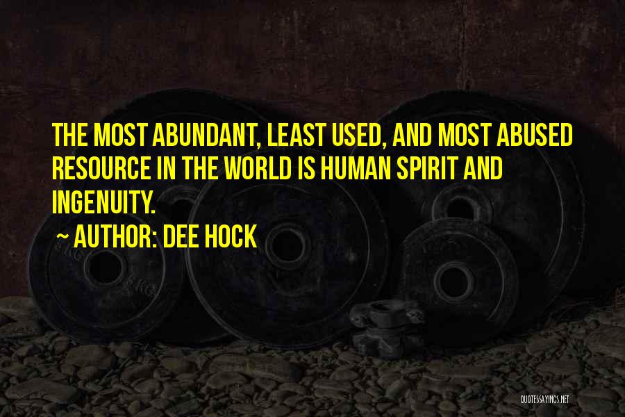Resource Quotes By Dee Hock