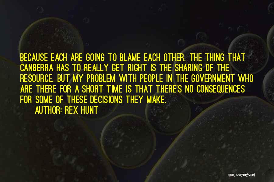 Resource Sharing Quotes By Rex Hunt