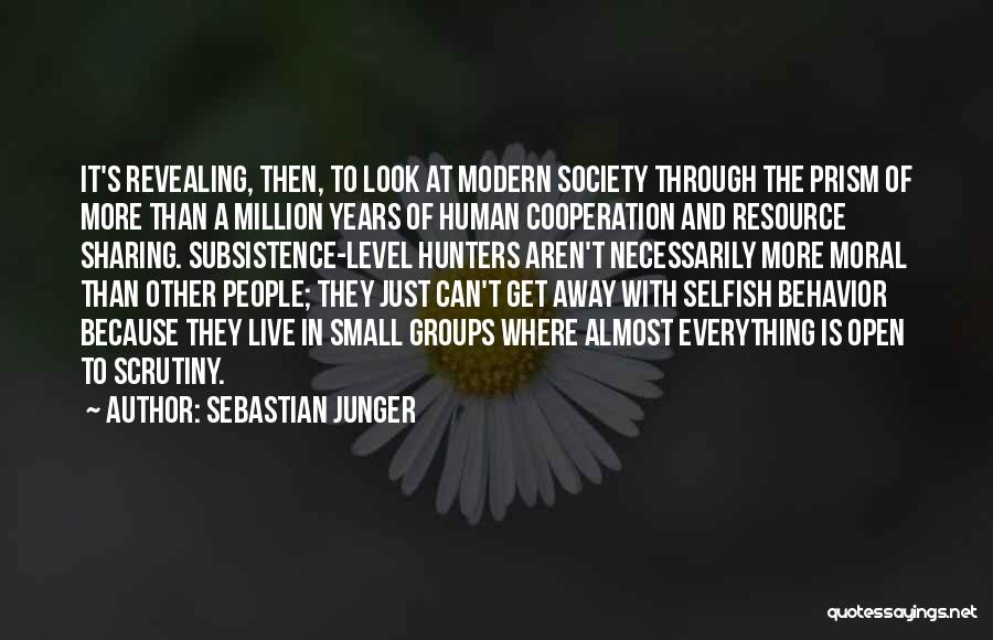 Resource Sharing Quotes By Sebastian Junger