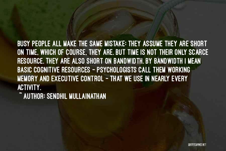 Resource Use Quotes By Sendhil Mullainathan