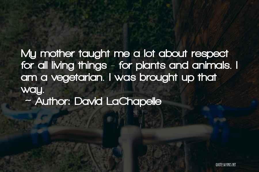 Respect All Living Things Quotes By David LaChapelle