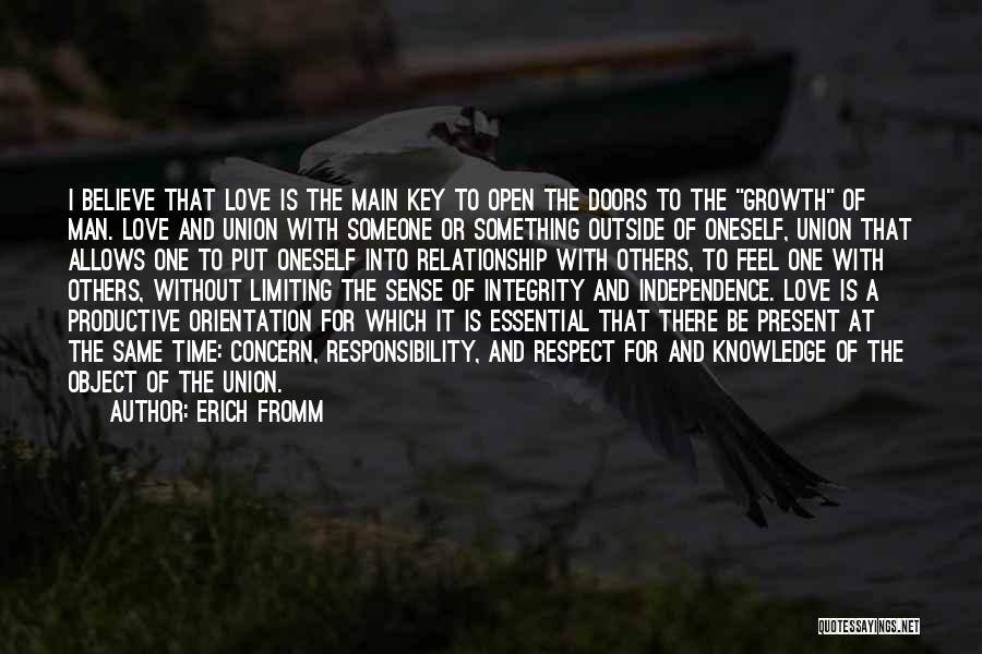 Respect And Love For Others Quotes By Erich Fromm