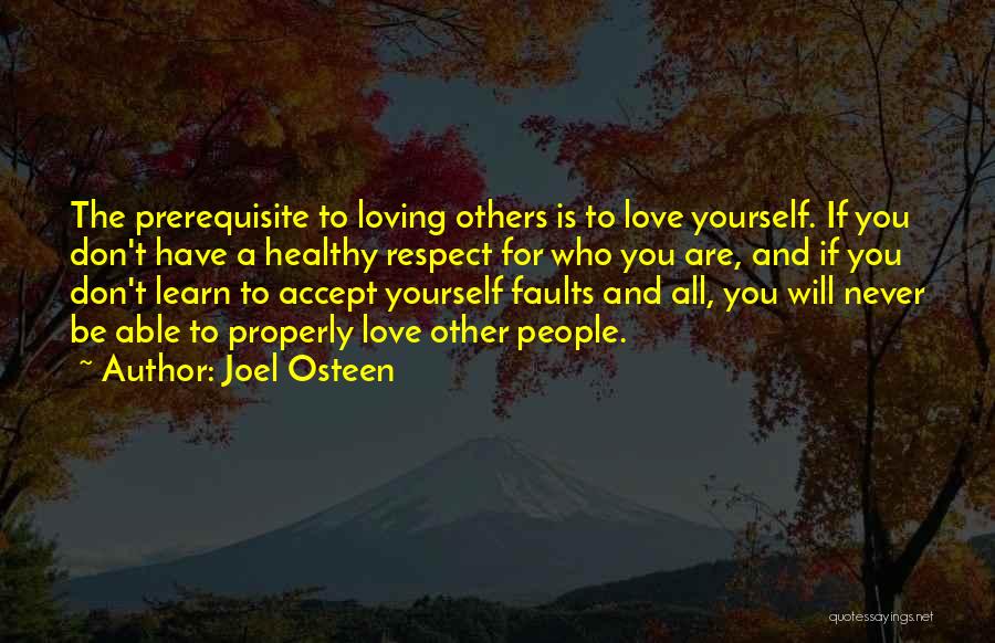 Respect And Love For Others Quotes By Joel Osteen