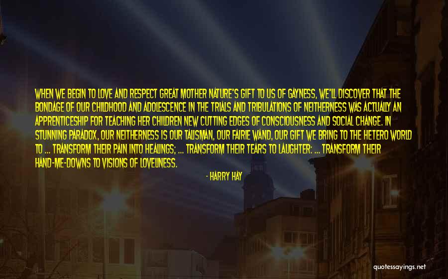 Respect And Love Your Mother Quotes By Harry Hay