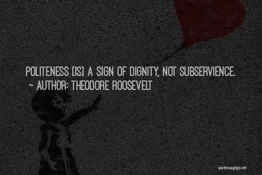 Respect And Politeness Quotes By Theodore Roosevelt