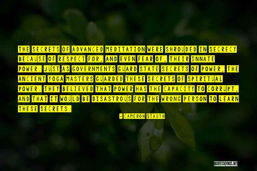 Respect And Power Quotes By Cameron Stauth Respect And Power Quotes By Cameron Stauth