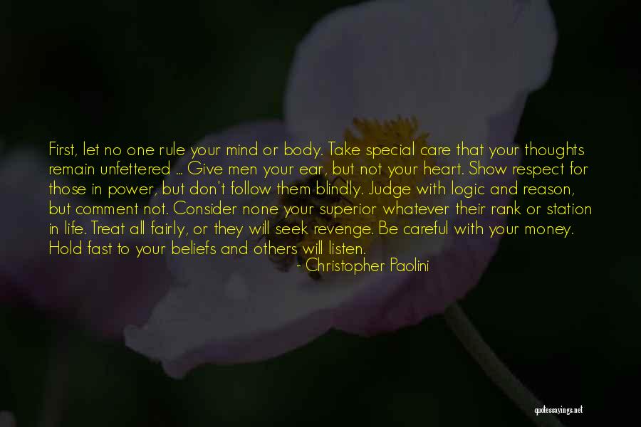 Respect Each Other's Beliefs Quotes By Christopher Paolini Respect Each Other's Beliefs Quotes By Christopher Paolini