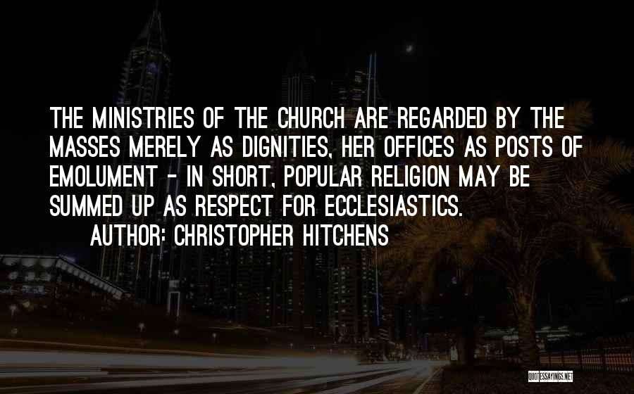 Respect Each Other's Religion Quotes By Christopher Hitchens
