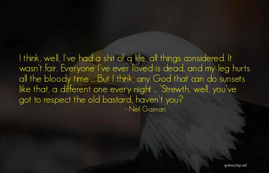 Respect Each Other's Religion Quotes By Neil Gaiman