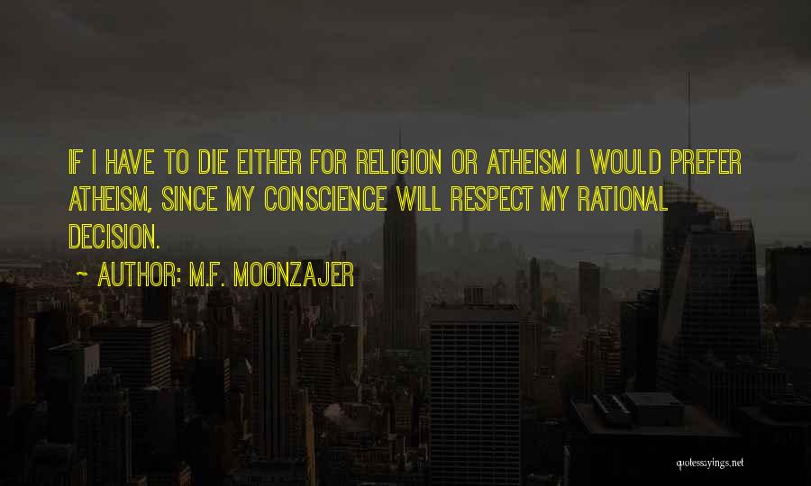 Respect For Religion Of Others Quotes By M.F. Moonzajer