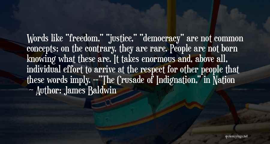 Respect For The Individual Quotes By James Baldwin